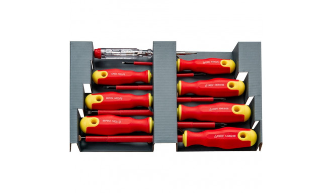 Goobay Tools Insulated Screwdriver Set, 8 Pcs.