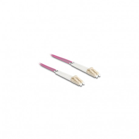 DeLOCK Optical Fiber Cable LC Duplex to LC Duplex Multi-mode OM4 angled 2 m