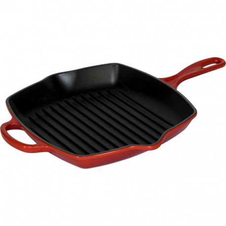 Le Creuset grillpann malmist ruudukujuline 26cm, kirsipunane