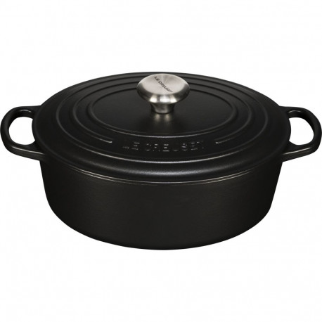 Le Creuset ovaalne malmist hautamispott Signature 27cm, flint