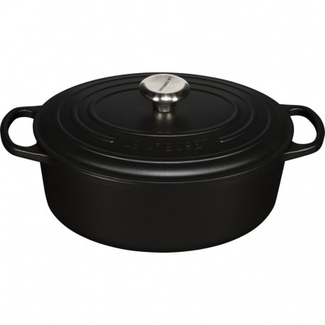 Le Creuset ovaalne hautamispott Signature 29cm, must