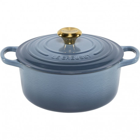 Le Creuset hautamispott Signature ümmargune 24cm, chambray