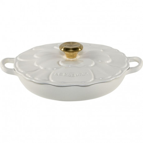 Le Creuset Gourmet-Profitopf Blume 26 cm valge