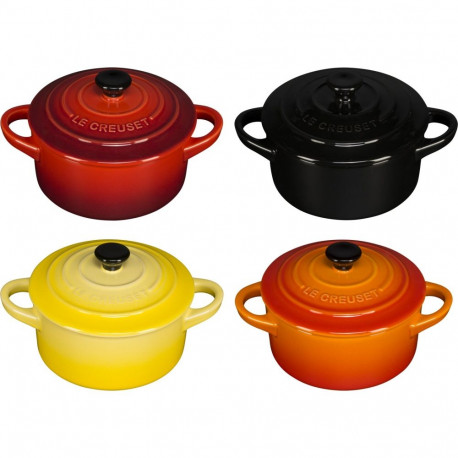 Le Creuset väikeste keraamiliste hautamisnõude komplekt 4 10x5cm, mitmevärviline