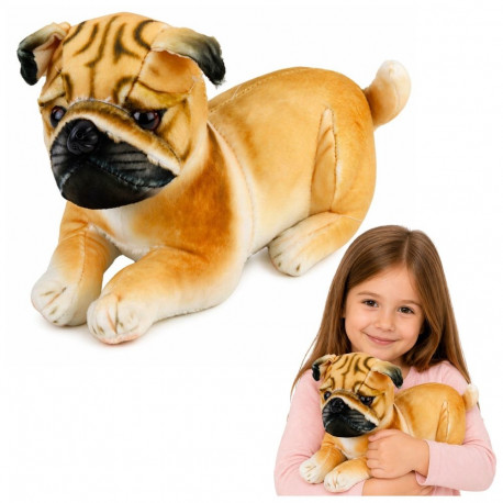 Pehme mängukoer mops 25cm