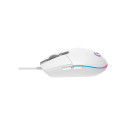 Input Device - Logitech G203 Lightsync Wired Gaming Mouse, 8000 DPI, 6 Programmable Buttons, White