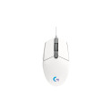 Input Device - Logitech G203 Lightsync Wired Gaming Mouse, 8000 DPI, 6 Programmable Buttons, White