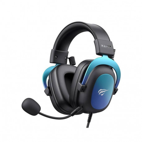 Headphones - HAVIT H2002U PRO 5.3 cm Driver, 20–20,000 Hz, Wired/USB Black/Blue