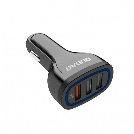 Dudao Car Charger Quick Charge Quick Charge 3.0 QC3.0 2.4A 18W 3x USB Black (R7S black)