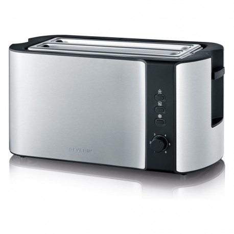 "Automatik-Langschlitztoaster AT 2590 (edelstahl/schwarz, 1.400 Watt, fr 4 Scheiben Toast)"