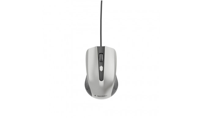 MOUSE USB OPTICAL BLACK/SILVER/MUS-4B-01-BS GEMBIRD