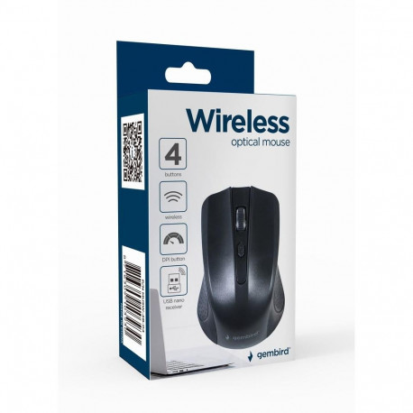 Gembird wireless mouse MUSW-4B-04, black