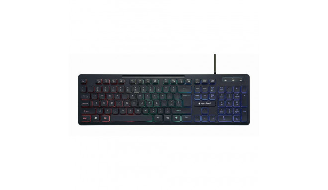 KEYBOARD MULTIMEDIA USB ENG/BLACK KB-UML-02 GEMBIRD