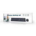 KEYBOARD +MOUSE WRL ENG/DESKTOP KBS-W-01 GEMBIRD