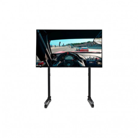 Next Level Racing ühe monitori põrandajalg ümar toru kuni 65" reguleeritav kõrgus kalle 50kg, must