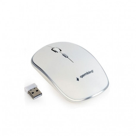 Gembird MOUSE USB OPTICAL WRL/WHITE MUSW-4B-01-W
