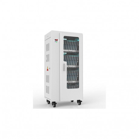 GoodConnections tahvelarvutite laadimiskäru ANTARES T40 UVC-desinfitseerimisega, hall