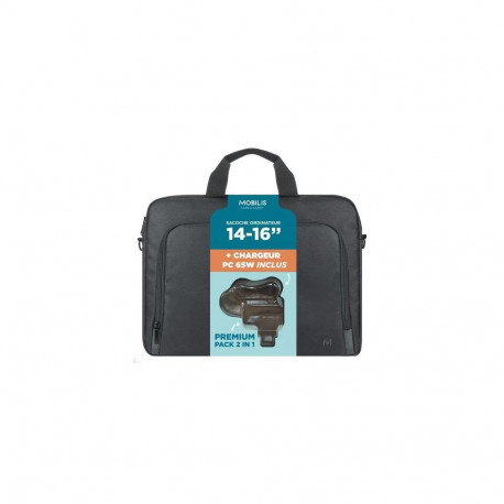 Mobilis 003089 laptop case 40.6 cm (16") Toploader bag Black