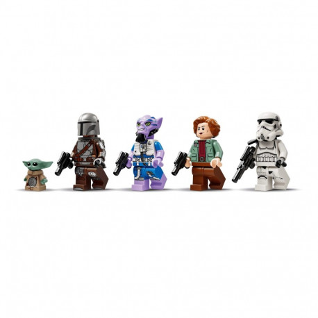 Constructor - LEGO Star Wars 75447 The Razor Crest 930 Pieces, 5 Minifigures, 320 mm Depth, Grey