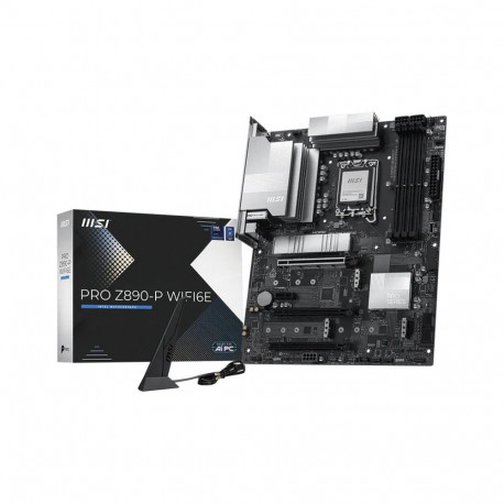 PRO Z890-P WIFI6E, must/hõbedane