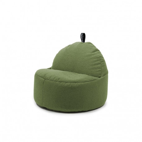 BEANBAG ROUNDXL TEDDY PLUSH OLIVE