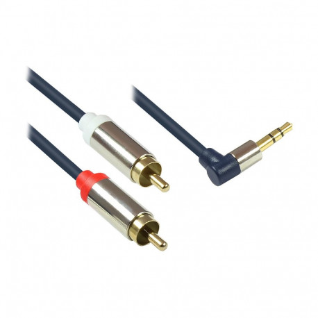 "Good Connections Audiokabel 3,5mm-St. gew.-2xRCA St. 5m"