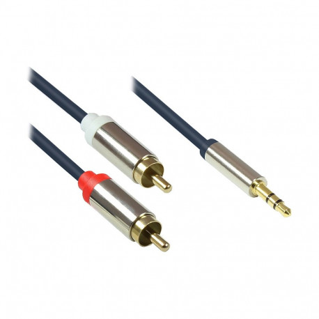 "Good Connections Audiokabel 3-pol. 3.5mm-St.-2xRCA St. 1m"