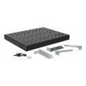 19" reguleeritav riiul serverikappidele 35cm 1U, must