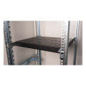 19" reguleeritav riiul serverikappidele 35cm 1U, must