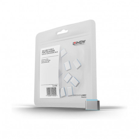 "LINDY USB Typ C Port Schloss blau 10 Stück"