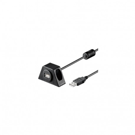 Goobay USB2.0 AA 200 CLIP II, 2m USB cable USB A Black