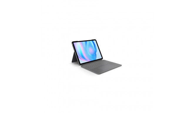 Logitech Combo Touch QWERTY Danish, Finnish, Norwegian, Swedish Smart Connector Grey