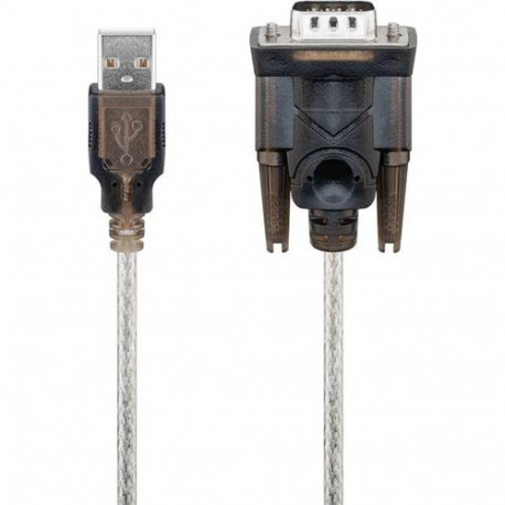 Goobay 68875 serial cable Black 1.5 m USB Type-A RS-232