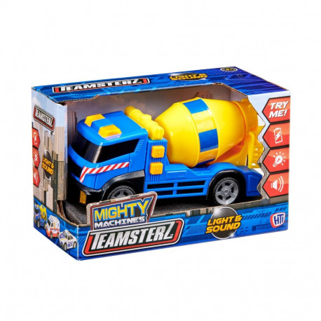 TEAMSTERZ Mighty Machines Cement mixer with light and sound, 12,5 cm