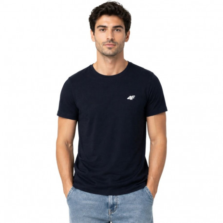 Koszulka męska 4F M4214 granatowa 4FWSS26TTSHM4214 31S XL