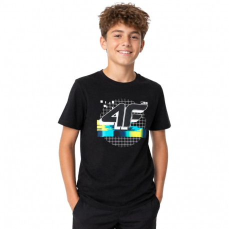 4F poiste t-särk M4233 4FJWSS26TTSHM4233 20S 152cm, süsimust