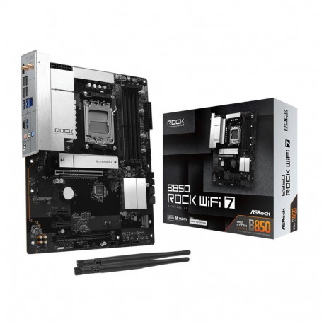 Mainboard|ASROCK|AMD B850|Socket AM5|ATX|RAM DDR5-SDRAM|4xSlots|Wi-Fi Yes|Bluetooth Yes|B850ROCKWIFI