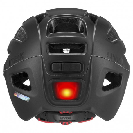 Helmet - Uvex Finale Visor Bike Helmet 56–61 cm, In-Mold Construction, Black Matt