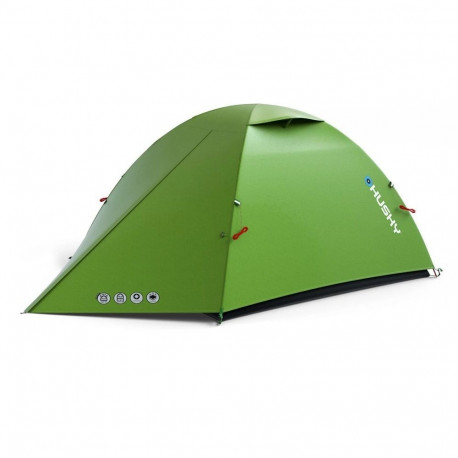 Camping Tent - Husky SAWAJ 2 Two-Person Dome Tent, 215 × 230 × 120 cm, 2.2 kg, Green