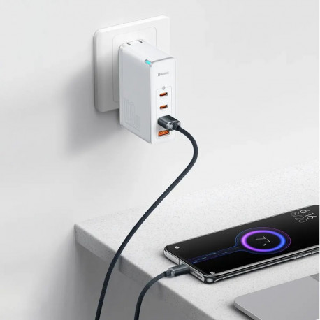 Baseus Crystal Shine Series andmeedastus- ja laadimiskaabel | USB-A - USB-C | 100W | 2m | must