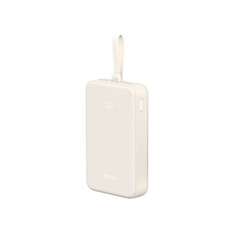 UGREEN akupank 20000mAh integreeritud kaabliga, valge