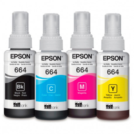 Tint Epson 664 EcoTank 4-värvi komplekt