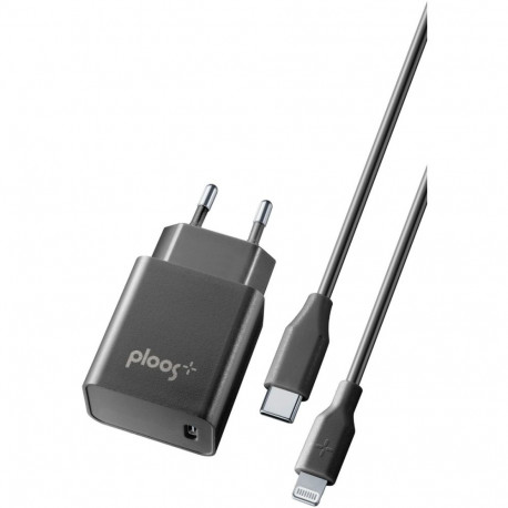 Telefoni laadija Ploos USB-C 18W + kaabel Lightning