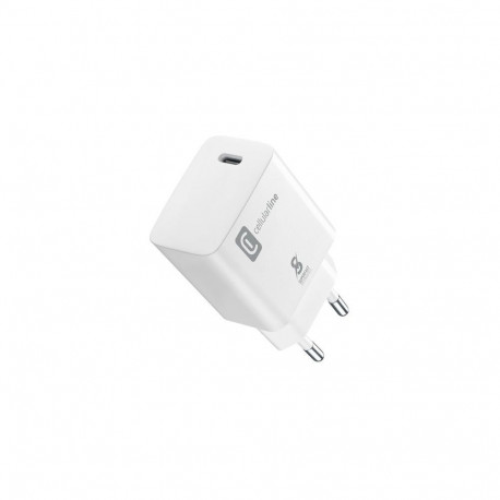 Telefoni laadija Cellular Line USB-C 25W, valge