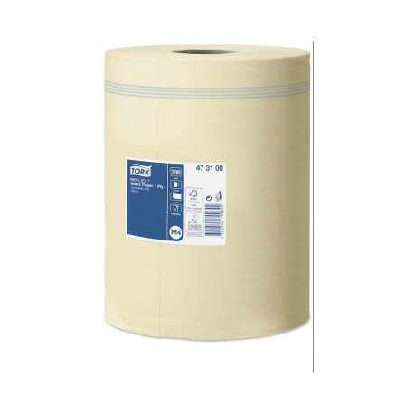 Rullpaberrätikud Tork Basic M4 Reflex, 1-kih, 20,5x35cm, 300m, kollane, 473100 (6 tk)