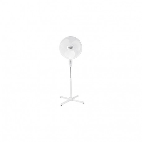 Adler AD 7305 Stand Fan, Number of speeds 3, 45 W, Oscillation, Diameter 40 cm, White