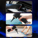 Mini Foldable Handheld Car Vacuum Cleaner with Blower Function - Black