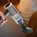 Mini Foldable Handheld Car Vacuum Cleaner with Blower Function - Black