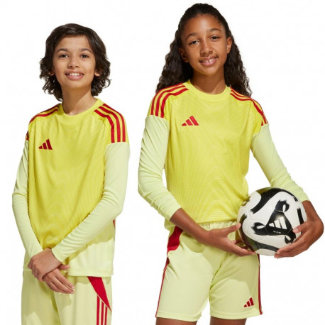 Adidas laste väravavahisärk Tiro 25 Competition pikkade varrukatega KJN2020 164cm, kollane-punane