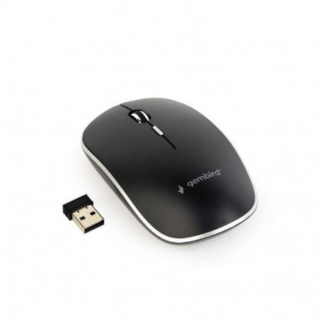 Gembird Wireless optical mouse MUSW-4B-01  1600 DPI  nano USB  black